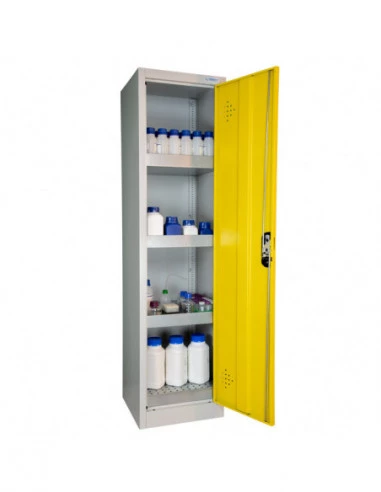 armoire-produits-chimique-Armoire De Sécurité Haute 1 Porte Jaune - AZ150-1