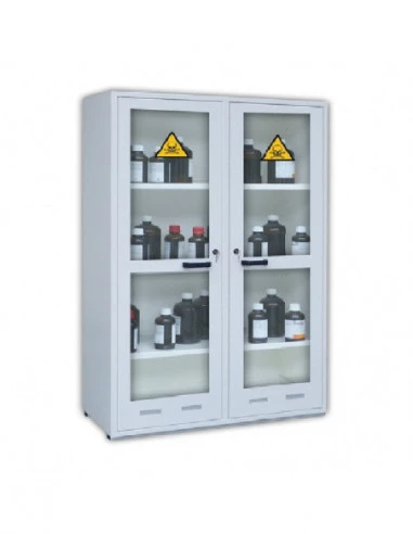 armoire-produits-chimique-Armoire De Sécurité - Haute 2 Portes Vitrées - ASDV-1