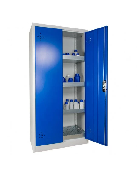 armoire-produits-chimique_Armoire De Sécurité Haute 2 Portes Bleues - AZ300B_thumbnail_6