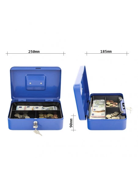 caisse-a-monnaie_Caissette À Monnaie Rottner Traun 3 Bleu Serrure À Clé_thumbnail_4