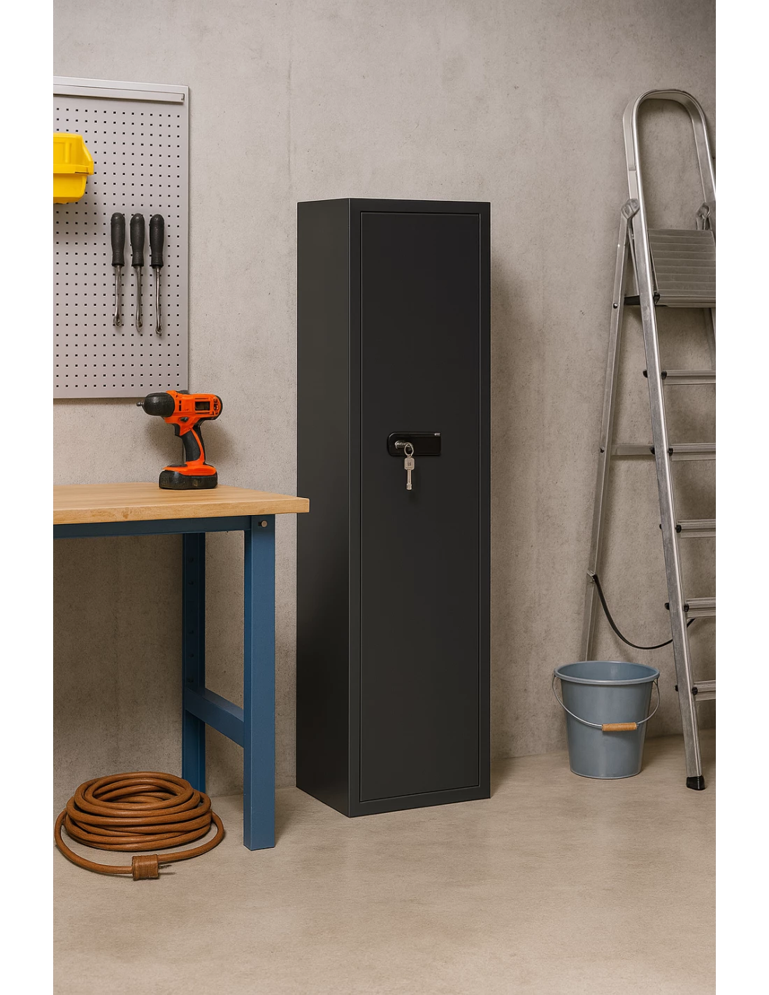 Armoire à fusils Burg Wachter N5 S Ranger Serrure à clé armoire-forte-fusils-Armoire à fusils Burg Wachter N5 S Ranger Serrure à clé-2